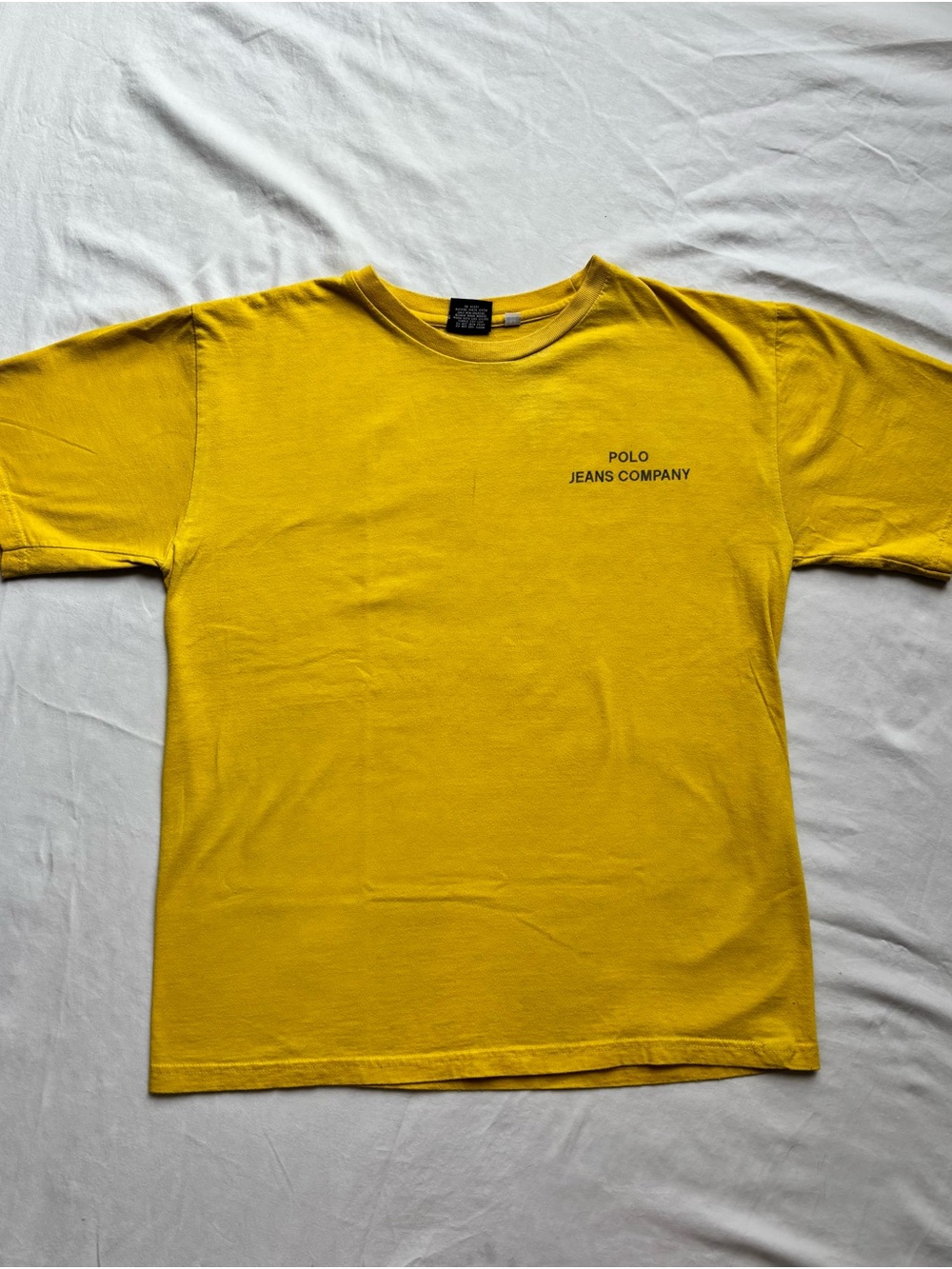 Polo sport Men's Yellow Crewneck T-Shirt
